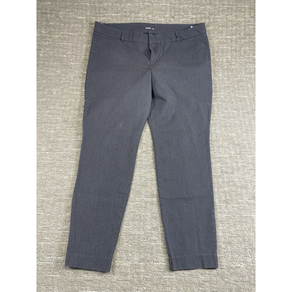 women’s Old Navy Pixie Gray Grey Size 18 Work Pants Slacks Mid Rise Skinny